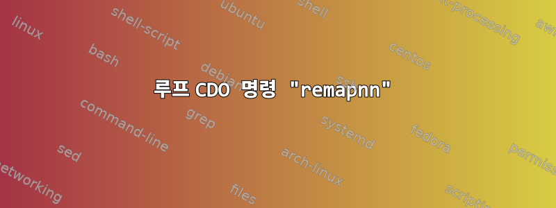 루프 CDO 명령 "remapnn"