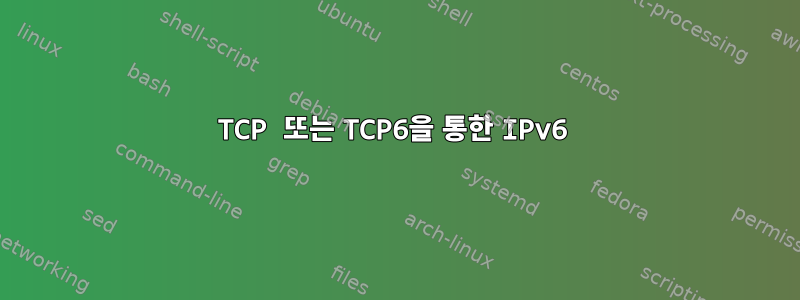 TCP 또는 TCP6을 통한 IPv6