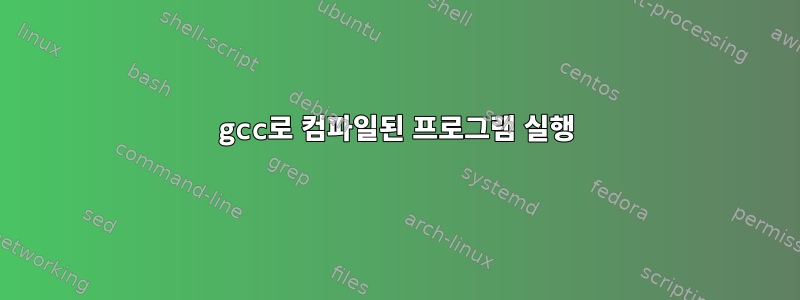 gcc로 컴파일된 프로그램 실행