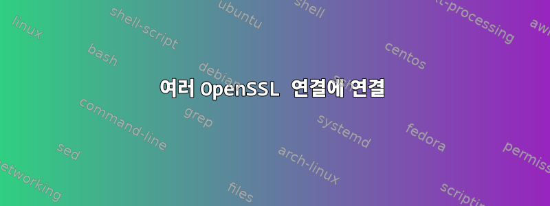 여러 OpenSSL 연결에 연결