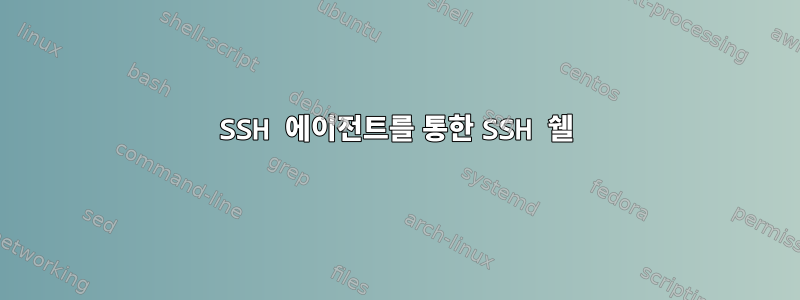 SSH 에이전트를 통한 SSH 쉘