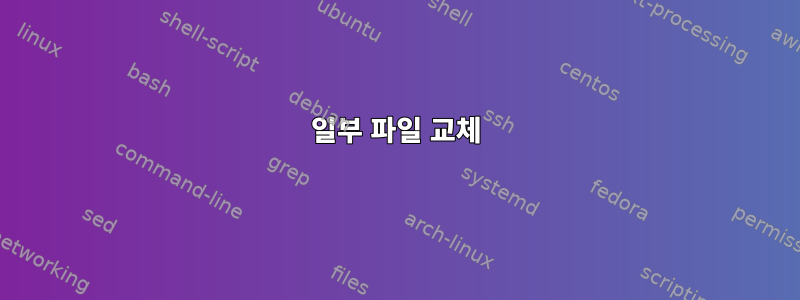 일부 파일 교체