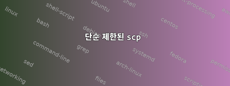 단순 제한된 scp