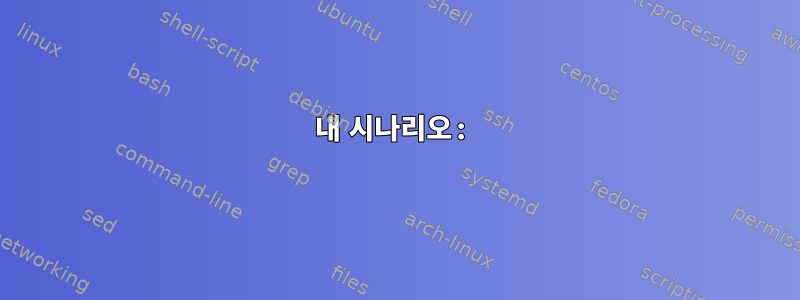 내 시나리오: