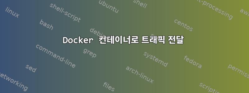 Docker 컨테이너로 트래픽 전달