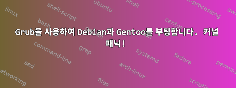 Grub을 사용하여 Debian과 Gentoo를 부팅합니다. 커널 패닉!