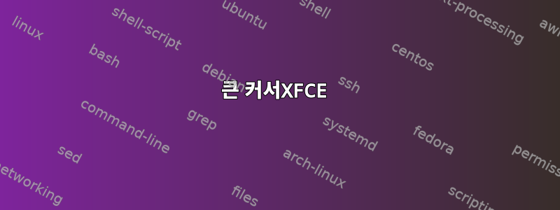 큰 커서XFCE