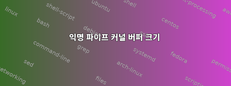 익명 파이프 커널 버퍼 크기