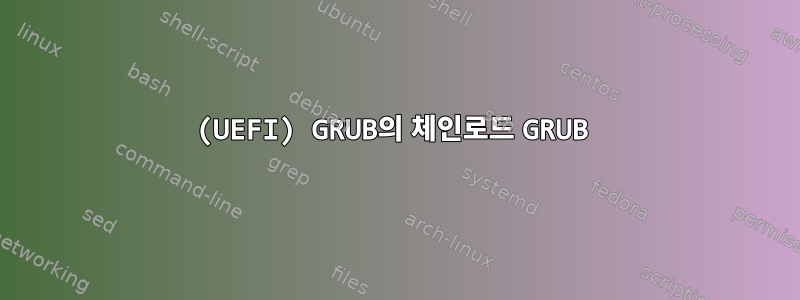 (UEFI) GRUB의 체인로드 GRUB