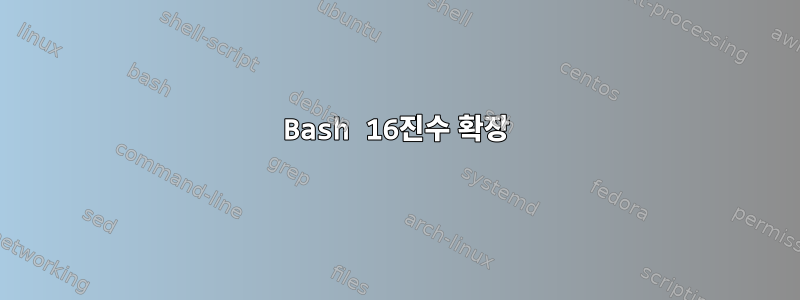 Bash 16진수 확장