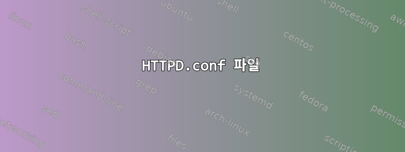 HTTPD.conf 파일