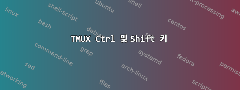 TMUX Ctrl 및 Shift 키