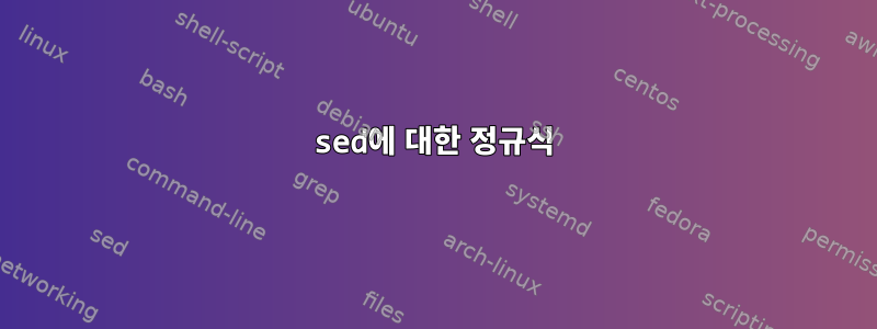 sed에 대한 정규식