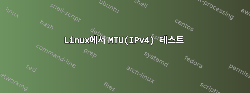 Linux에서 MTU(IPv4) 테스트