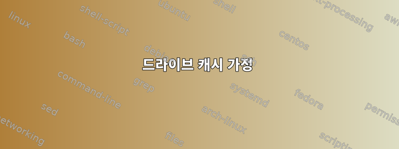 드라이브 캐시 가정