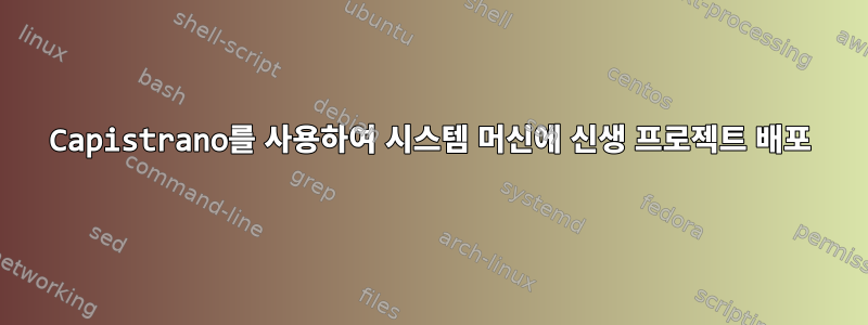 Capistrano를 사용하여 시스템 머신에 신생 프로젝트 배포