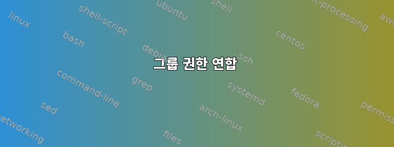 그룹 권한 연합