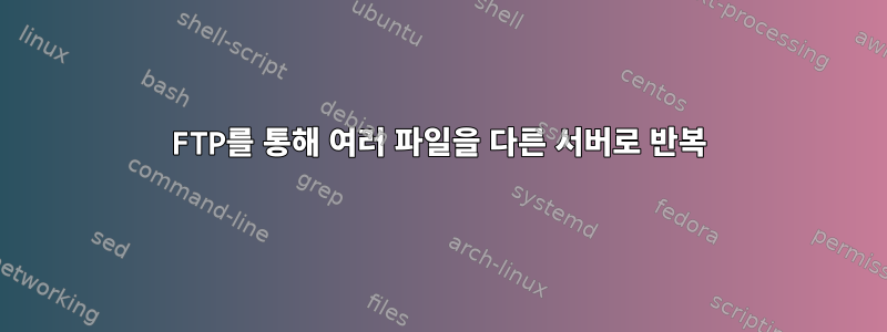 FTP를 통해 여러 파일을 다른 서버로 반복