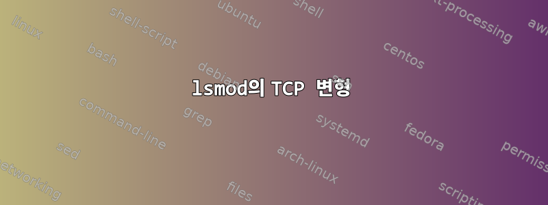 lsmod의 TCP 변형