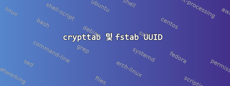 crypttab 및 fstab UUID