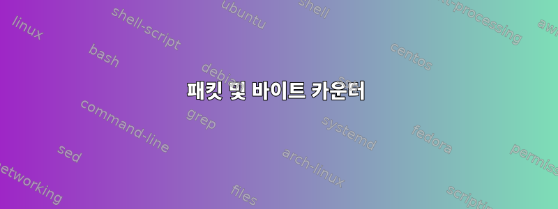 패킷 및 바이트 카운터