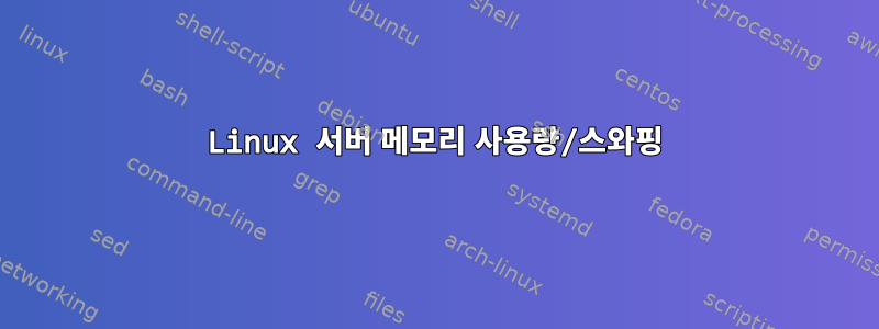 Linux 서버 메모리 사용량/스와핑