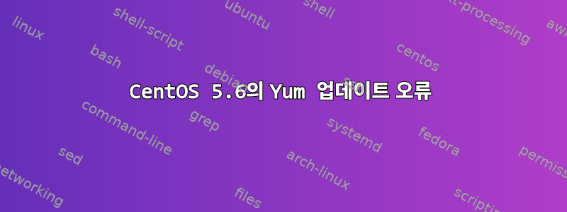 CentOS 5.6의 Yum 업데이트 오류