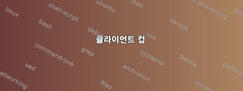 클라이언트 컵