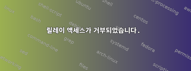 릴레이 액세스가 거부되었습니다.