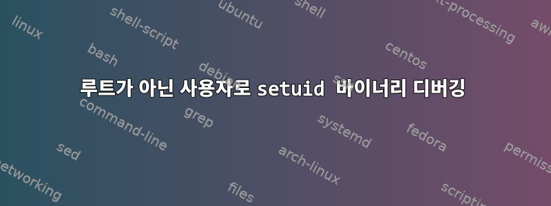 루트가 아닌 사용자로 setuid 바이너리 디버깅