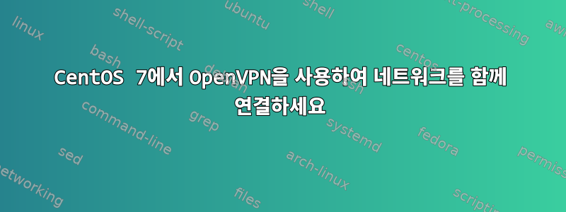 CentOS 7에서 OpenVPN을 사용하여 네트워크를 함께 연결하세요