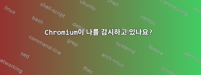 Chromium이 나를 감시하고 있나요?