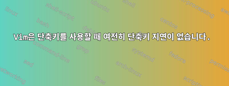 Vim은 단축키를 사용할 때 여전히 단축키 지연이 없습니다.