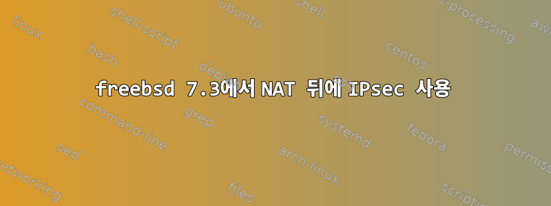 freebsd 7.3에서 NAT 뒤에 IPsec 사용