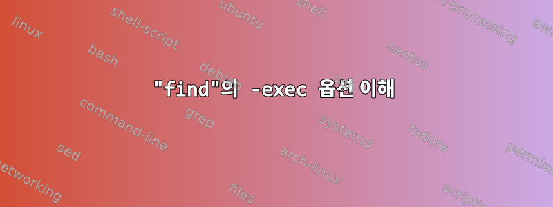 "find"의 -exec 옵션 이해