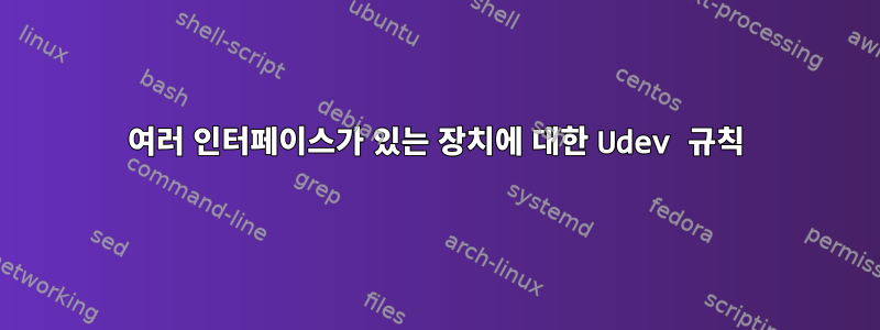 여러 인터페이스가 있는 장치에 대한 Udev 규칙