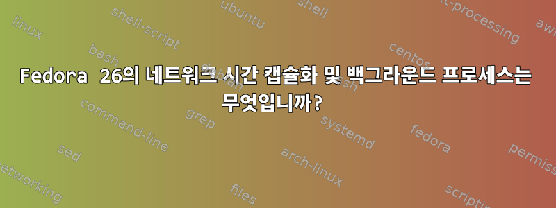 Fedora 26의 네트워크 시간 캡슐화 및 백그라운드 프로세스는 무엇입니까?