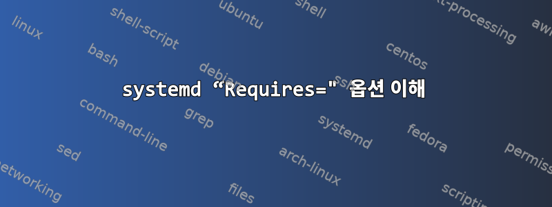 systemd “Requires=" 옵션 이해