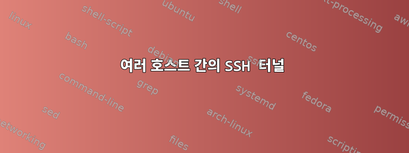 여러 호스트 간의 SSH 터널