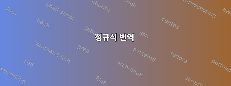 정규식 번역