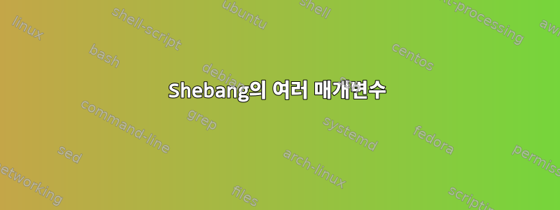 Shebang의 여러 매개변수