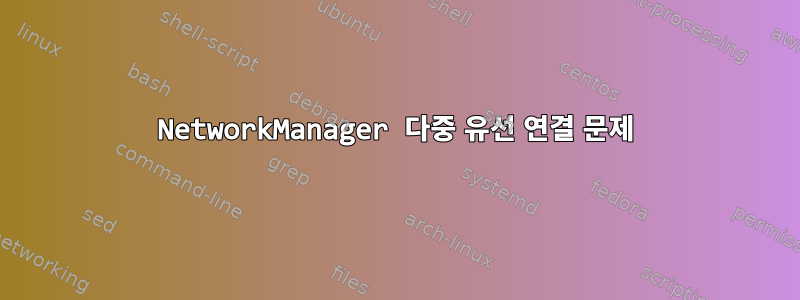 NetworkManager 다중 유선 연결 문제