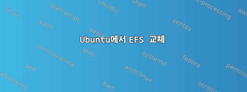 Ubuntu에서 EFS 교체