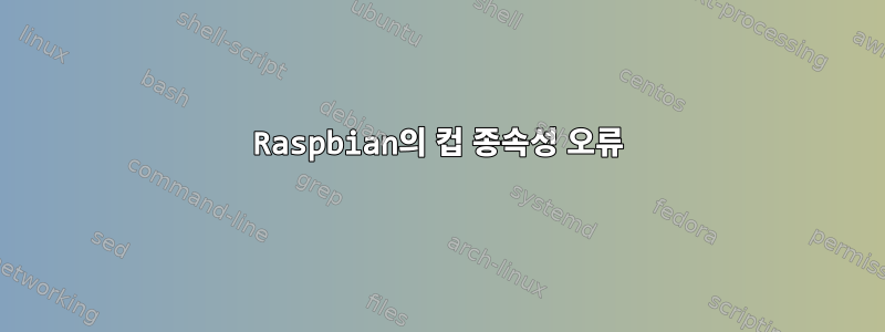 Raspbian의 컵 종속성 오류