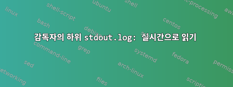 감독자의 하위 stdout.log: 실시간으로 읽기