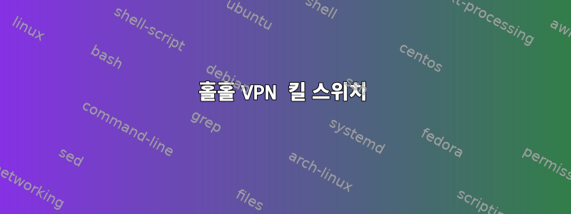 홀홀 VPN 킬 스위치