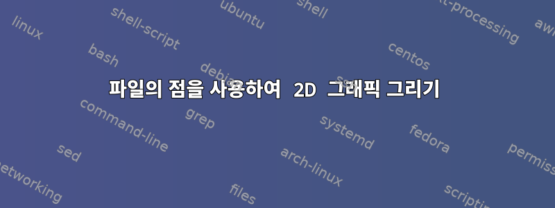 파일의 점을 사용하여 2D 그래픽 그리기