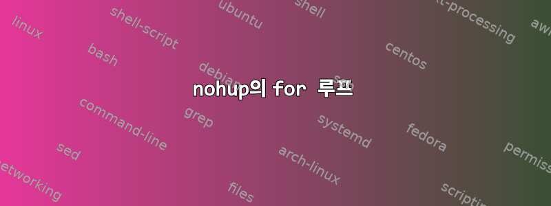 nohup의 for 루프