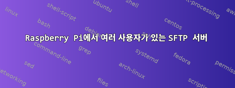 Raspberry Pi에서 여러 사용자가 있는 SFTP 서버