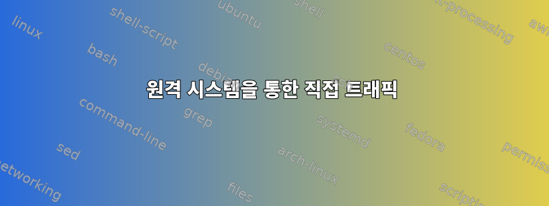 원격 시스템을 통한 직접 트래픽